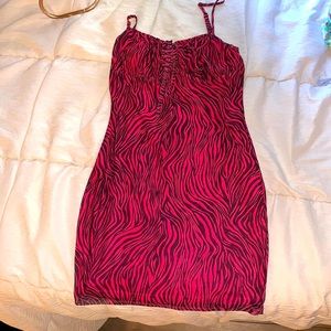 pink zebra dress